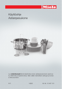 Käyttöohje Miele G 6635 SCU XXL Astianpesukone