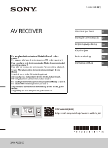 Manuale Sony XAV-AX6050 Autoradio