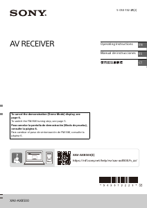 Handleiding Sony XAV-AX8500 Autoradio