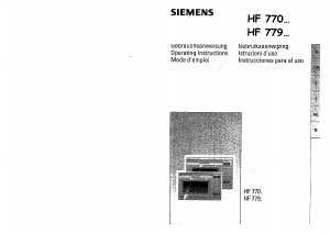 Handleiding Siemens HF7795 Magnetron