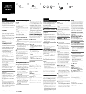 Handleiding Sony SA-WZ88 Subwoofer