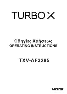 Manual Turbo-X TXV-AF3285 LED Television
