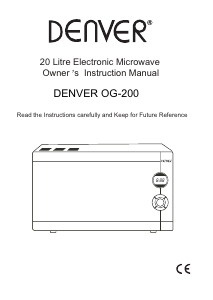 Bruksanvisning Denver OG-200 Mikrovågsugn