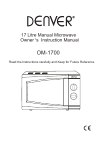 Manual Denver OM-1700 Microwave