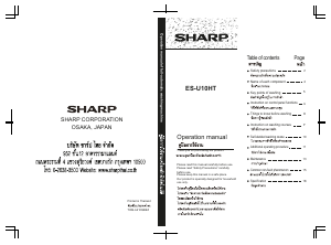 Handleiding Sharp ES-U10HT Wasmachine