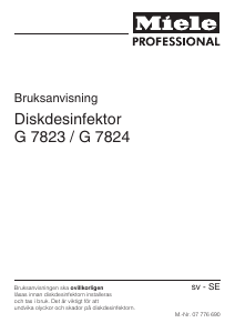Bruksanvisning Miele G 7823 Diskmaskin