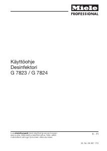 Käyttöohje Miele G 7823 Astianpesukone