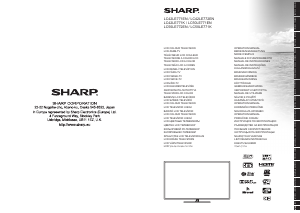 Bruksanvisning Sharp LC-50LE771EN LCD TV