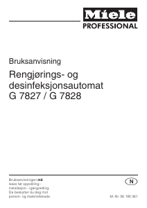 Bruksanvisning Miele G 7827 Oppvaskmaskin