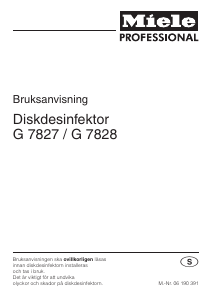 Bruksanvisning Miele G 7828 Diskmaskin
