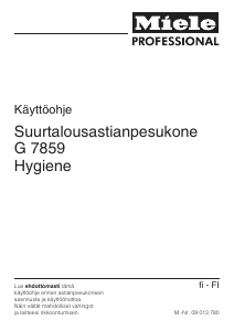 Käyttöohje Miele G 7859 Astianpesukone