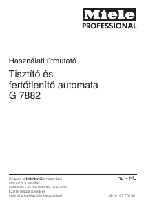 Használati útmutató Miele G 7882 Mosogatógép