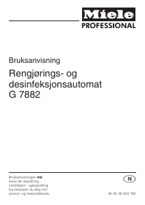 Bruksanvisning Miele G 7882 Oppvaskmaskin