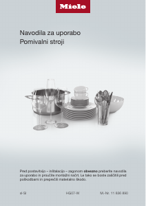 Priročnik Miele G 7910 Pomivalni stroj