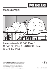 Mode d’emploi Miele G 975 SCi Lave-vaisselle