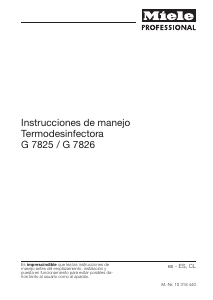 Manual de uso Miele G 7825 Armario de desinfección