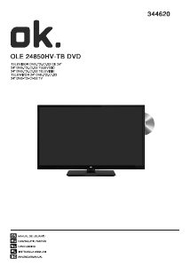 Handleiding OK OLE 24850HV-TB DVD LED televisie