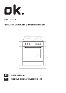 Handleiding OK OBC 21331 A Fornuis