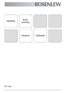 Bruksanvisning Rosenlew RTT1020 Tvättmaskin