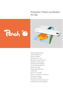 Handleiding Peach PL745 Lamineermachine