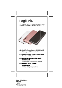 Handleiding LogiLink PA0257R Mobiele oplader