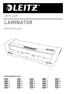 Käyttöohje Leitz iLAM Office Pro A3 Pinnoituskone