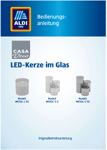 Bedienungsanleitung Casa Deco WK1124-S-G LED kerze