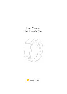 Manual Amazfit Cor Activity Tracker