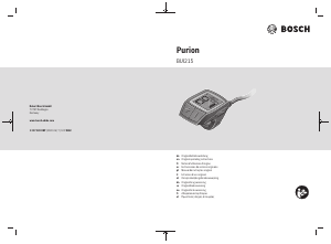 Manual de uso Bosch Purion Ciclocomputador