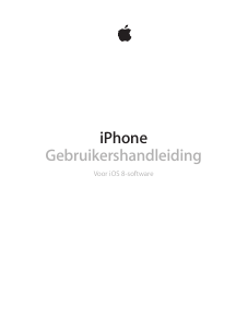 Handleiding Apple iPhone (iOS 8) Mobiele telefoon