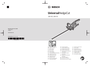 Használati útmutató Bosch UniversalHedgeCut 18V-55 Sövénynyíró