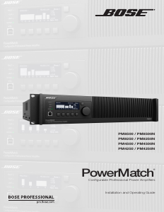 Manual Bose PM8250N PowerMatch Amplifier