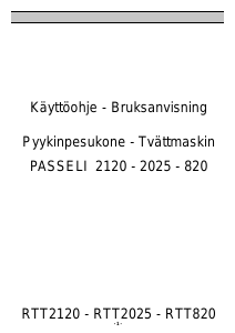 Käyttöohje Rosenlew RTT2020 Pesukone