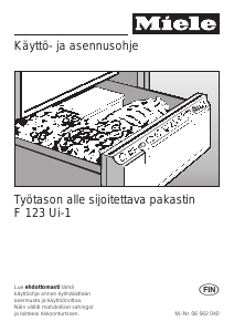 Käyttöohje Miele F 123 Ui Pakastin