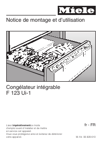 Mode d’emploi Miele F 123 Ui-1 Congélateur