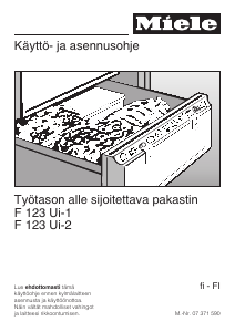 Käyttöohje Miele F 123 Ui-2 Pakastin