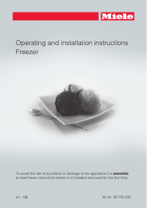 Manual Miele F 1472 Vi Freezer