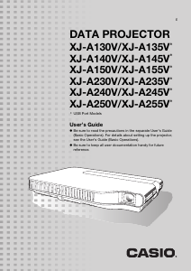 Handleiding Casio XJ-A250V Beamer