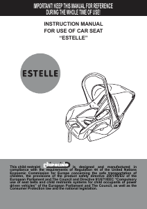 Handleiding Chipolino Estelle Autostoeltje