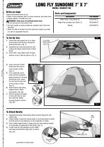 Manual Coleman Long Fly Sundome Tent