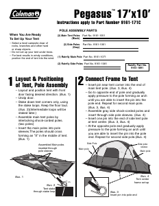 Manual Coleman Pegasus Tent