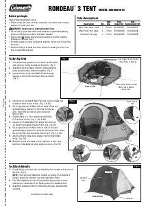 Manual Coleman Rondeau 3 Tent