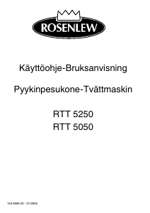 Käyttöohje Rosenlew RTT5250 Pesukone