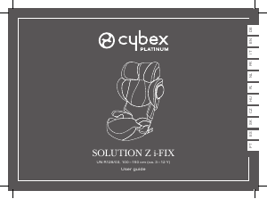 Mode d’emploi Cybex Solution Z i-Fix Siège bébé