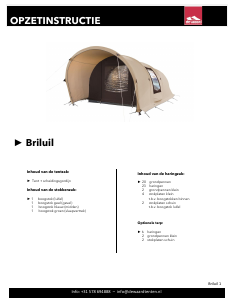 Handleiding De Waard Briluil Tent