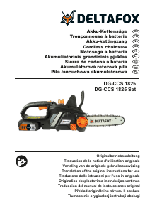 Manual Deltafox DG-CCS 1825 Chainsaw