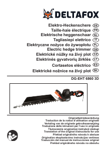 Manual de uso Deltafox DG-EHT 6860 3D Tijeras cortasetos