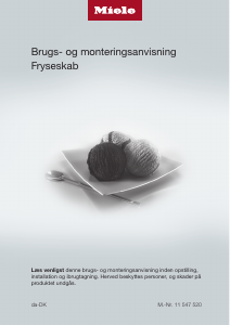 Brugsanvisning Miele F 2813 Vi Fryser
