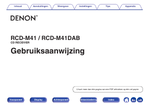 Handleiding Denon RCD-M41 CD speler