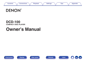 Manual Denon DCD-100 CD Player